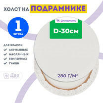 Без бренда «Холст Две картинки круглый 30 см на подрамнике» в Омске в интернет-магазине  Без бренда «Холст Две картинки круглый 30 см на подрамнике» в Омске