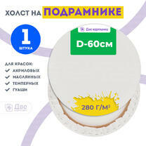 Без бренда «Холст Две картинки круглый 60 см на подрамнике» в Омске в интернет-магазине  Без бренда «Холст Две картинки круглый 60 см на подрамнике» в Омске