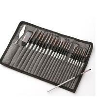 Без бренда «Коробка 50 шт.: Набор кистей для рисования в чехле, премиум набор (23 нейлоновых кисти, 1 мастихин)» в Омске 