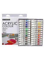 Без бренда «Коробка 24 шт.: Акриловые краски «Две картинки» 24 шт. по 12 мл, проф. пигмент» в Омске 