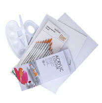 Без бренда «Набор подарочный «Две картинки»: краски акрил 12x12 мл, 2 холста 22x30 на мдф, 10 кистей, мастихин, палитра. Уценка (без упаковки)» в Омске в интернет-магазине  Без бренда «Набор подарочный «Две картинки»: краски акрил 12x12 мл, 2 холста 22x30 на мдф, 10 кистей, мастихин, палитра. Уценка (без упаковки)» в Омске