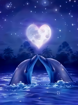 Без бренда «Дельфины под луной вида сердца (20шт)» в Омске 