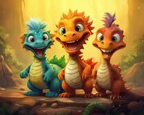 Без бренда «Милые и веселые дракончики» в Омске в интернет-магазине  Без бренда «Милые и веселые дракончики» в Омске