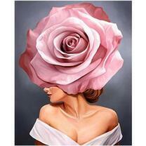 Без бренда «Девушка с розовой розой на голове» в Омске 