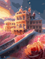 Без бренда «Сказочный дворец в окружении роз» в Омске в интернет-магазине Без бренда «Сказочный дворец в окружении роз» в Омске