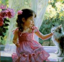Без бренда «Девочка с кошкой на подоконнике» в Омске 
