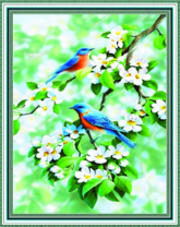 Без бренда «Две птички на цветущей яблоне» в Омске в интернет-магазине  Без бренда «Две птички на цветущей яблоне» в Омске