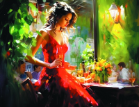 Без бренда «Милая девушка с бокалом шампанского» в Омске  в интернет-магазине  Без бренда «Милая девушка с бокалом шампанского» в Омске