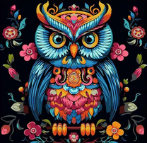 Разноцветная сова