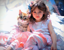 Без бренда «Девочка и пушистая кошечка» в Омске в интернет-магазине  Без бренда «Девочка и пушистая кошечка» в Омске