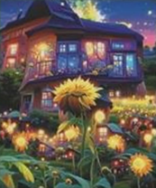 Без бренда «Сказочный домик и поле подсолнухов» в Омске в интернет-магазине  Без бренда «Сказочный домик и поле подсолнухов» в Омске