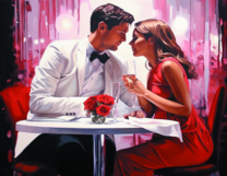 Без бренда «Пара на свидании в ресторане» в Омске в интернет-магазине  Без бренда «Пара на свидании в ресторане» в Омске