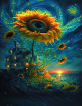 Без бренда «Фэнтези сюжет с подсолнухом» в Омске в интернет-магазине  Без бренда «Фэнтези сюжет с подсолнухом» в Омске