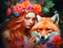 Без бренда «Рыжая девушка и рыжая лисица» в Омске в интернет-магазине  Без бренда «Рыжая девушка и рыжая лисица» в Омске