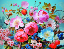 Без бренда «Пионы и другие цветы» в Омске в интернет-магазине  Без бренда «Пионы и другие цветы» в Омске