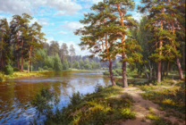 Без бренда «Хвойный лес и река» в Омске  в интернет-магазине  Без бренда «Хвойный лес и река» в Омске