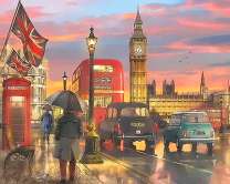 Дождливый вечер в Лондоне